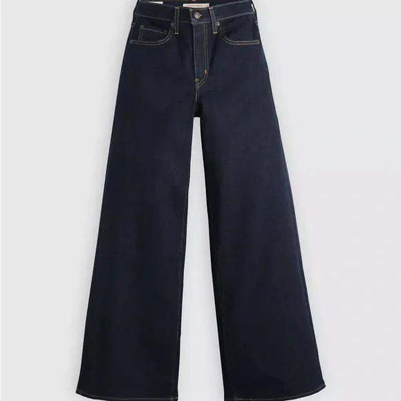 Levi’s 728 high rise wide leg jeans size in 24, 26, 27 , 29 , 31 ,32 and 34 in - Picture 3 of 9